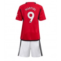 Manchester United Anthony Martial #9 Replica Home Minikit 2023-24 Short Sleeve (+ pants)